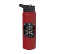 The Dark Mystical Viking with Armor Stainless Steel Insulated Water Bottle