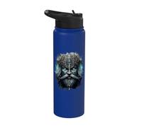The Dark Mystical Viking with Armor Stainless Steel Insulated Water Bottle