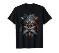 The Dark Mystical Viking with Armor Value Graphic T-Shirt