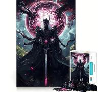 The Dark Samurai Lord Jigsaw Puzzles 1000 Pieces for Adults Memory Boost Warm Time Image Assembly Fine Art Piece (50x75cm)