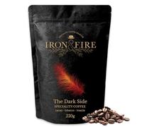 The Darkside Specialty Blend 220g Whole Beans - Indulge in the Depths of Award-Winning Dark Roasted Coffee with Notes of Cacao, Spice, and Treacle - IRON & FIRE