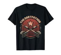 The Dartfather DartBoard Dart Player Bullseye Best Dad Ever T-Shirt
