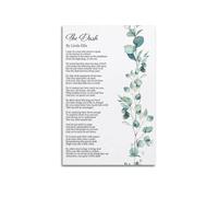 The Dash Poem Live Your Dash Poster, Linda Ellis Quote on Life's Journey, Motivational Canvas Wall Art for Living Room and Office(Unframed,16x24inch(40x60cm))
