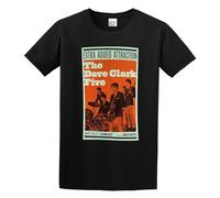 The Dave Clark Five Basic Popularity Lucky City T-Shirt Black_O Neck Tee