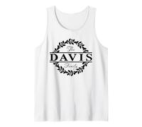 The Davis Family Last Name Holiday Group Matching Tank Top