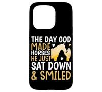 The Day God Made Horses He Just Sat Down & Smiled Case for iPhone 15 Pro