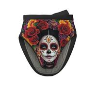 The Day Of The Dead Sugar Skull Flower Oven Mitts Mini Oven Mitt Kitchen Accessories Oven Gloves Silicone Oven Gloves Heat Resistant Gloves