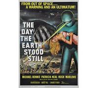"THE DAY THE EARTH STOOD STILL" .Vintage Sci-Fi Movie Poster - Poster Size : Super A1