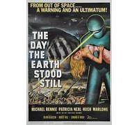 "THE DAY THE EARTH STOOD STILL" .Vintage Sci-Fi Movie Poster - Poster Size : Super A2