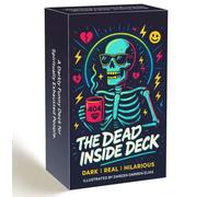 The Dead Inside Deck Dark Humor Oracle Cards, 54-Card Deck, 13x8cm, Skeleton Theme Tarot with Mental Health Topics, Illustrated Box Set