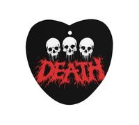 The Death And Skulls Car Air Fresheners Black | Cute Funny Long Lasting Scent Automotive Hanging Scented Cards Tablets