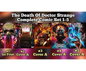 The Death of Doctor Strange Comic Set 1-5 W/ Rated Comics Backer