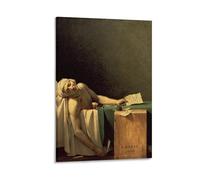 The Death of Marat by Jacques Louis David Wall Art Prints Posters Wall Art Poster Scroll Canvas Painting Picture Living Room Decor Home 12x18inch(30x45cm)