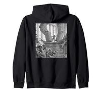 The Death of Samson Gustave Dore Print Broken Pillars Zip Hoodie