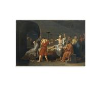 The Death of Socrates by Jacques Louis David Wall Art Prints Poster Artworks Canvas Poster Wall Art Prints Home Modern Decor 12x18inch(30x45cm)