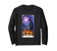 The Death Tarot Card Halloween Skeleton Long Sleeve T-Shirt