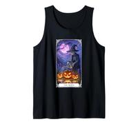 The Death Tarot Card Halloween Skeleton Tank Top