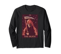 The Death Tarot Card XIII Halloween Meme 13 Reading Long Sleeve T-Shirt
