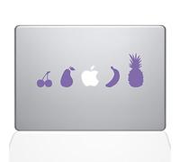 The Decal Guru Fruit Lineup Macbook Decal Vinyl Sticker - 13" Macbook Air - Lavender (1336-MAC-13A-LAV)