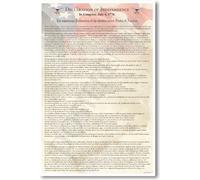 The Declaration of Independence - US History Government Classroom School Poster