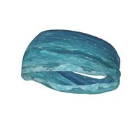 The deep Blue sea Basketball Fitness Elastic Headband, Unisex Sports Headband, Sports Running Cycling Yoga Sweat-Absorbent Band,
