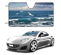 The Deep Blue Sea Car Windshield Sun Shade Thickened Automotive Glass Sunshade Foldable Sun Shade Keeps Your Vehicle Cool Universal Windshield Cover for Car Trucks SUV