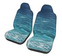 The Deep Blue Sea Dua Sarung JOK Mobil,& Sarung JOK Mobil Depan, Cocok Untuk Sebagian Besar Mobil, SUV, Truk, Van, Dll.