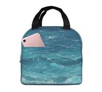 The deep blue sea Lunch Bag - Handheld Aluminum Foil Thickened Insulated Bento Bag for Women, Nurses, Beach, Travel, Pool & Picnic Cooler