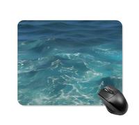 The Deep Blue Sea Mouse Pad with Stitched Edge, Premium Mousepad Washable Cloth, Non-SlipRubber Mouse Mat Perfect Design for Gaming, Laptop, Office Work