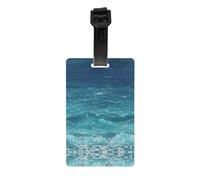 The deep Blue sea Printed Anti-Lost Luggage Tags Luggage Tags Suitable for Suitcases Backpacks and Golf Bags