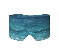 The deep Blue sea Unisex Side Sleeping Headband, Sleeping Eye Mask and Ear Muffs, (26.8 * 4.3 inches), Indoor and Outdoor Travel Yoga Adjustable Comfort Eye and Ear Muffs,