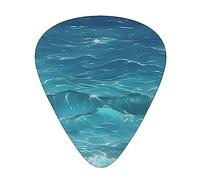 The Deep Blue Seaguitar Plectrums 12 Piece Set, 3 Thicknesses For Acoustic Guitar, Bass Guitar, &Electric Guitar And More.