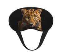 The deep-Eyed Leopard Blackout Sleep Mask,Soft Polyester, Anti-Light, Stylish,Suitable for Men and Women,for Daily Work and Outdoor Travel.