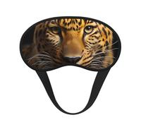 The deep-Eyed Leopard Blackout Sleep Mask with Elastic Band Design Fits All Head Shapes Ideal for Travel Office and Shift Work