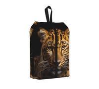 The deep-Eyed Leopard Print Shoe Storage Bag, One Size Waterproof Shoe Pouch with Handle, for Gym Travel and Daily Use Organizer