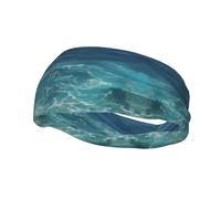 The Deep Ocean Basketball Fitness Elastic Headband, Unisex Sports Headband, Sports Running Cycling Yoga Sweat-Absorbent Band,