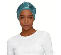 The Deep Ocean Elastic Headscarf Hat - Soft Breathable Polyester Turban Non Slip Sleep Cap for Daily Use