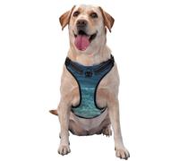 The Deep Ocean Medium Printed pet Traction Vest for Pets to wear When Walking The Dog or Climbing Mountains