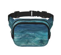 The Deep Ocean Pattern trendy fashionable waist bag, unisex travel sports messenger bag