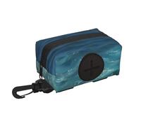 The Deep Ocean Pet Travel Waste Bag Storage Bag. Convenient Storage, Suitable For Leash, With Zipper, Easy To Carry When Traveling.