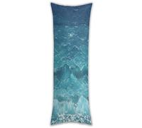 The Deep Ocean Pillow Cases Breathable Vertical Long Pillowcase Body Pillowcase with Hidden Zipper Closure Soft and Cozy Pillow Cover 20x54 Inches for Bedroom Couch