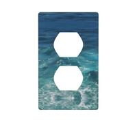 The Deep Ocean Printed Wall Panels, Double-Sided Socket Decorative Wall Panels, Suitable for Indoor Socket Decoration and Layout.