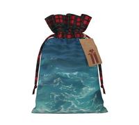 The Deep Ocean Two Color Drawstring Gift Bag M Beautiful Convenient Suitable For Christmas Birthdays