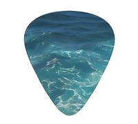 The Deep Ocean Wear-resistant guitar picks, thin, medium, heavy, 12 pieces of guitar picks, suitable for guitar, bass, electric guitar, ukulele,