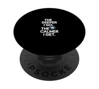 The Deeper I Go The Calmer I Get Cave Diving PopSockets Adhesive PopGrip