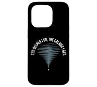 The Deeper I Go The Calmer I Get Scuba Diver Case for iPhone 15 Pro