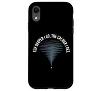 The Deeper I Go The Calmer I Get Scuba Diver Case for iPhone XR