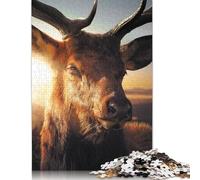 The Deer Jigsaw Puzzles Puzzle for Adults Kids. 1000 Piece Impossible Challenge Toy Educational Game Home Decoration for Educational Games Gifts 1000pcs (75x50cm)