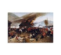 The Defence of Rorke's Drift Poster Canvas Wall Decor Art Painting Prints on Modern Artwork for Living Room,Bathroom,Bedroom,Home 08x12inch(20x30cm)