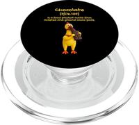 The Definition of Chocolat with Funny Yellow Rubber Chicken PopSockets PopGrip for MagSafe